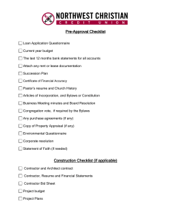 Step Two - Northwest Christian Credit Union