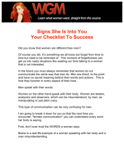 Signs She Is Into You
