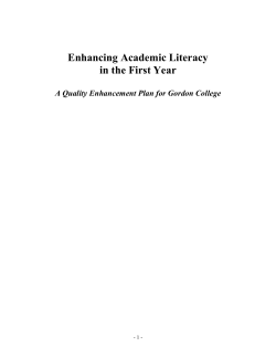 Enhancing Academic Literacy in the