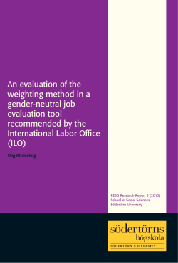 An evaluation of the weighting method in a gender-neutral