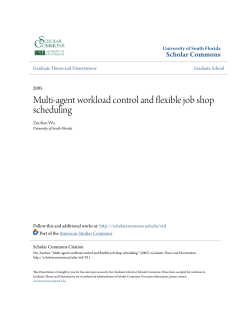Multi-agent workload control and flexible job shop scheduling