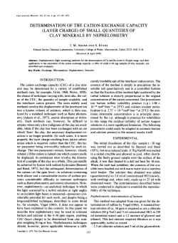 determination of the cation-exchange capacity