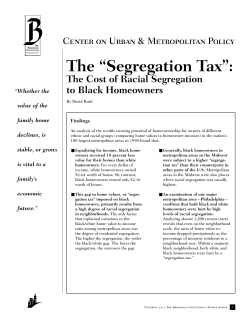 Segregation Tax - Brookings Institution