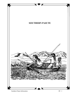 southern paiute - Celebrating Nevada Indian Curriculum