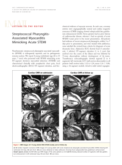 Streptococcal Pharyngitis - JACC: Cardiovascular Imaging