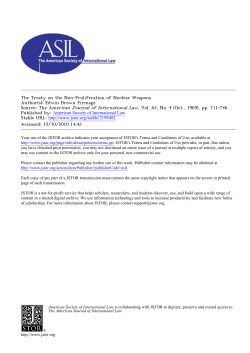 The Treaty on the Non-Proliferation of Nuclear Weapons