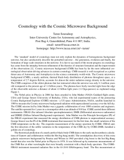 Cosmology with the Cosmic Microwave Background