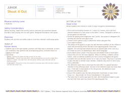 Shout it Out - Ophea Teaching Tools