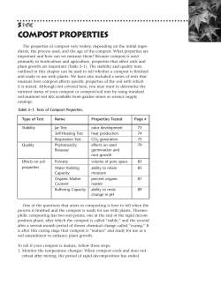 5 COMPOST PROPERTIES