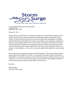 The group Storm Surge exists to encourage and support our