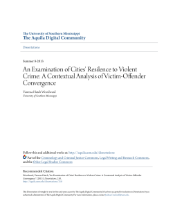 A Contextual Analysis of Victim-Offender Convergence