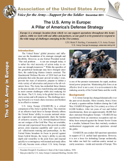 The US Army in Europe - Association of the United States Army