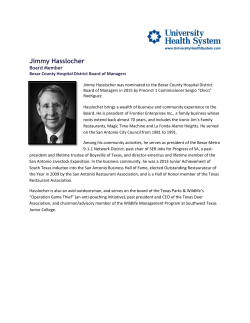 Jimmy Hasslocher - University Health System