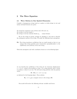 2 The Wave Equation