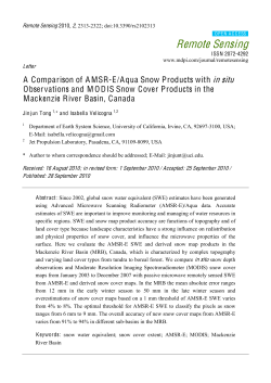 Evaluation of AMSR-E/Aqua L3 global snow water