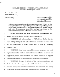 Guma` Mami - Guam Legislature