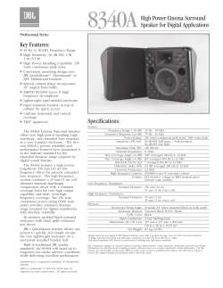8340AHigh Power Cinema Surround Speaker for Digital