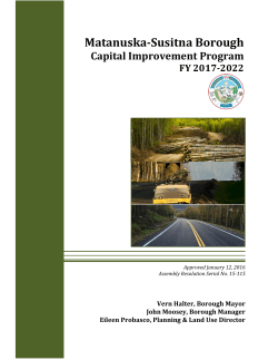 FY 2017-2022 Capital Improvement Program - Matanuska