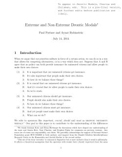 Extreme and Non-Extreme Deontic Modals
