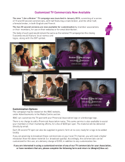 IBAC Customized TV Bulletin