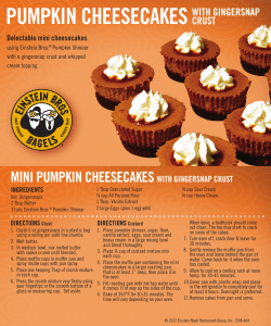 PUMPKIN CHEESECAKES