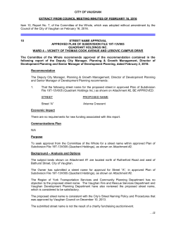 street name approval approved plan of subdivision file 19t