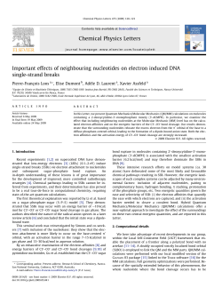 16. Important effects of neighbouring nucleotides on
