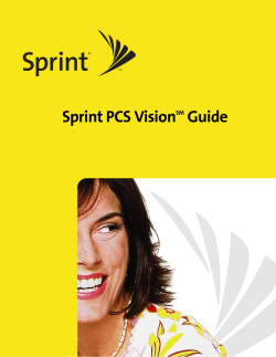 Sprint PCS Vision Guide