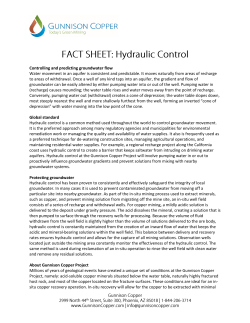 Controlling and predicting groundwater flow Water movement in an