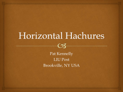 Horizontal Hachures - Mountain Cartography