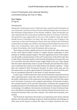 Czech Protestants and national identity