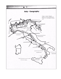 Italy Map Questions