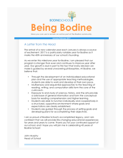 Being Bodine - Bodine School