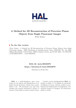 A Method for 3D Reconstruction of Piecewise Planar - HAL