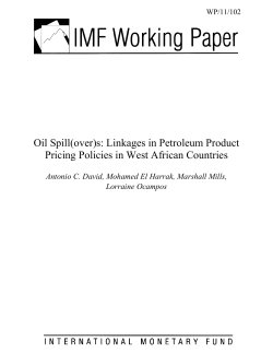 Oil Spill(over)s: Linkages in Petroleum Product Pricing Policies