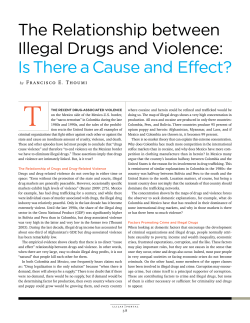 the relationship between illegal drugs and Violence: is there a cause