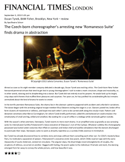london - Dusan Tynek Dance Theatre