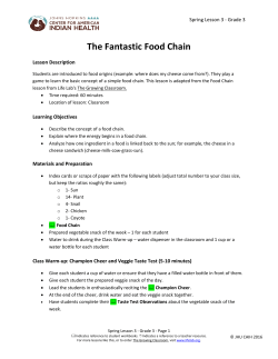 The Fantastic Food Chain