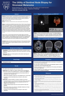 The Utility of Sentinel Node Biopsy in Sinonasal Melanoma