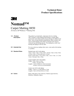 8850 - 3M&trade; Nomad&trade; Heavy Traffic Carpet Matting 8850