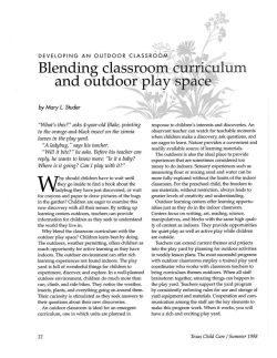 Blending Classroom - Texas Child Care Quarterly