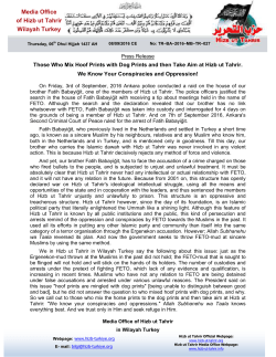 Media Office of Hizb ut Tahrir Wilayah Turkey