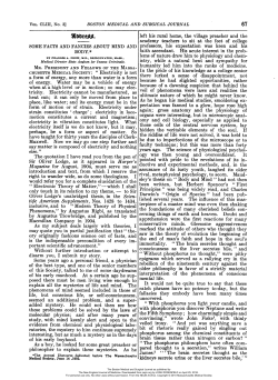 Some Facts and Fancies about Mind and Body