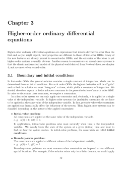 Chapter 3 Higher-order ordinary differential equations