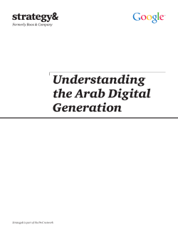 Understanding the Arab Digital Generation - Strategy