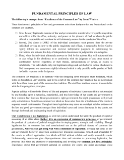 fundamental principles of law