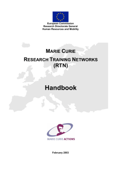 Marie Curie Research Training Networks
