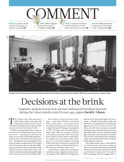 Decisions at the brink - The Belfer Center for Science and