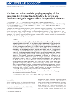 Nuclear and mitochondrial phylogeography of the European