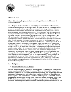ORDER NO. 3338 Subject: Discretionary Programmatic